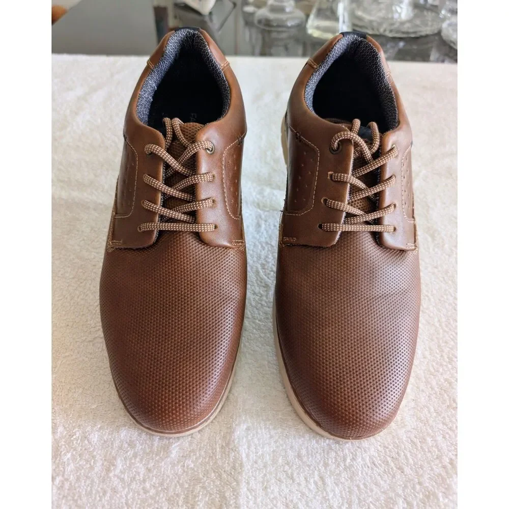 Falls Creek Chandler Size 11 Brown Lace Up Oxford Casual Dress Shoes